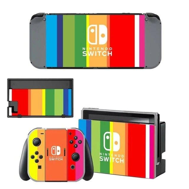 Stickers Nintendo Switch Arc en Ciel