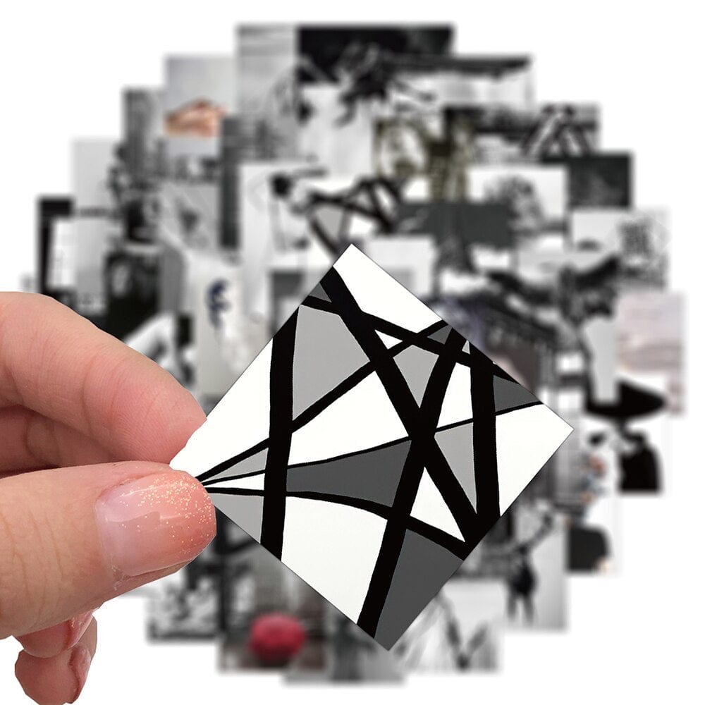 Stickers Noir et Blanc<br> New York (50 pcs) Stickers Mania