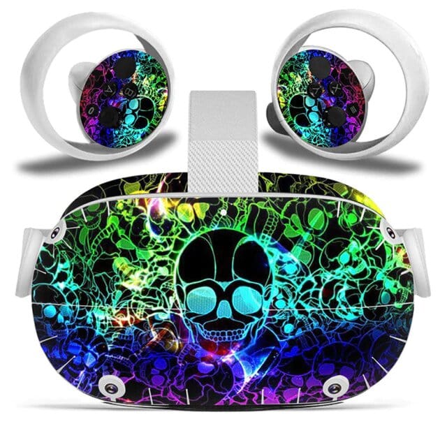 Stickers Oculus Quest 2 Tête de mort Stickers Mania