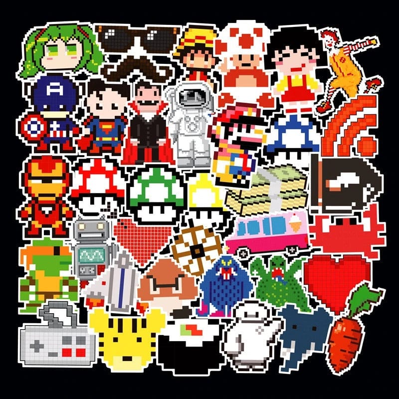 Stickers Pixel Art Stickers Mania