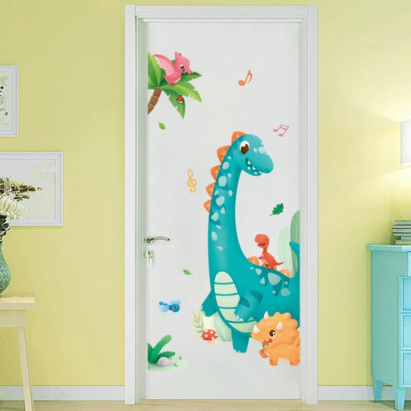 Stickers Porte Dinosaures Chambre Bébé Stickers Mania