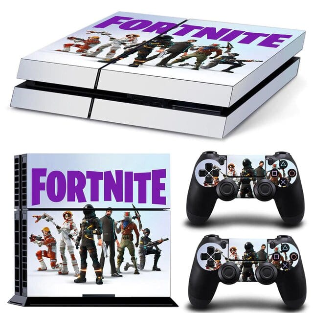 Stickers PS4 Fortnite Blanc