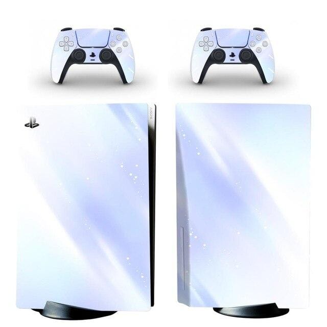 Stickers PS5<br> Blanc et Bleu Stickers Mania