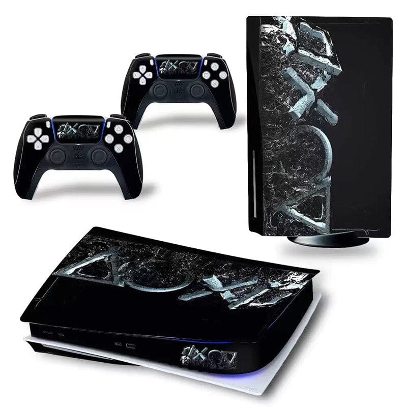 Stickers PS5<br> Boutons Playstation Métal Stickers Mania