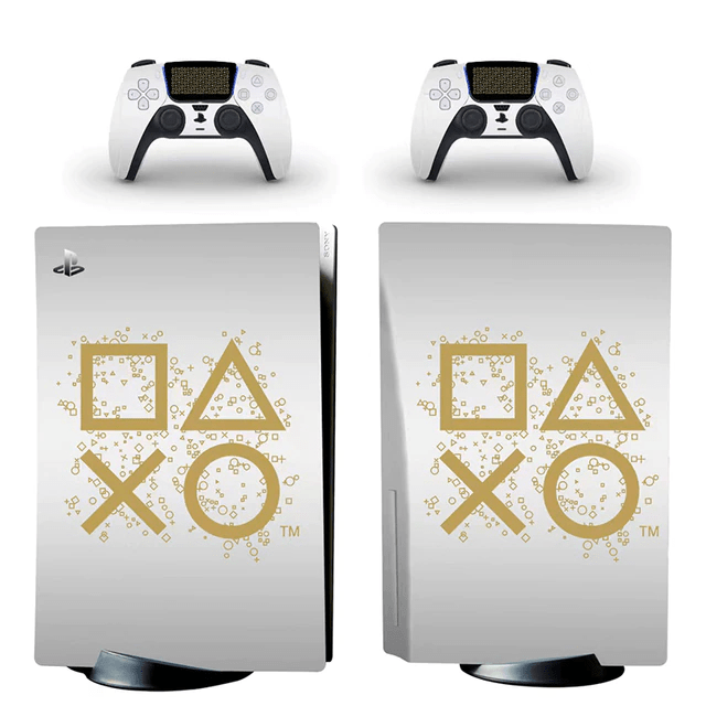 Stickers PS5<br> Boutons Playstation Or Stickers Mania
