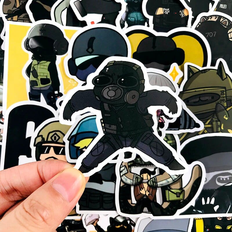 Stickers Rainbow 6 <br> (Pack de 49) Stickers Mania
