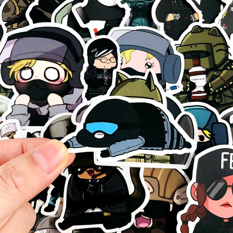 Stickers Rainbow 6 <br> (Pack de 49) Stickers Mania