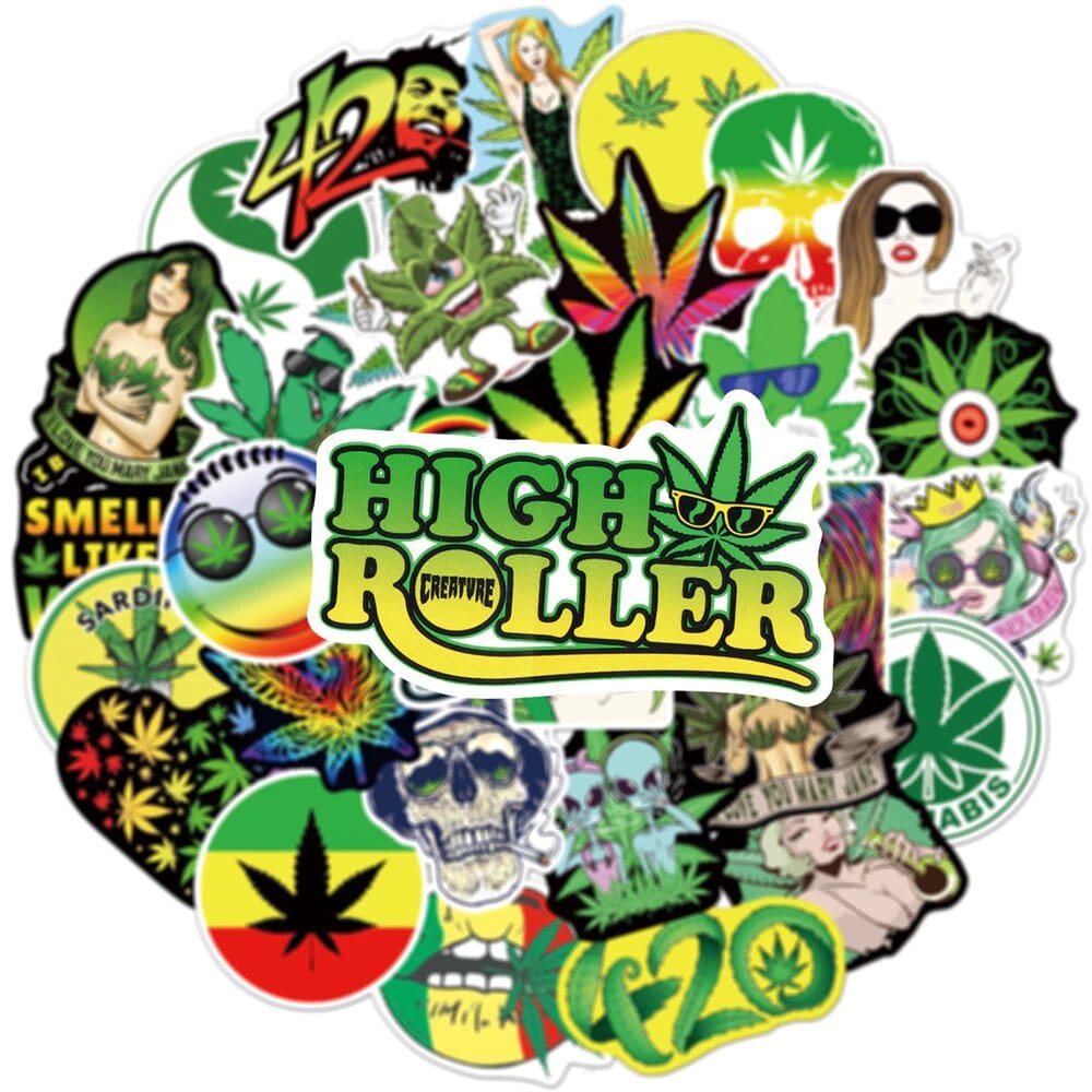 Stickers Reggae | Pack de 50 autocollants Stickers Mania