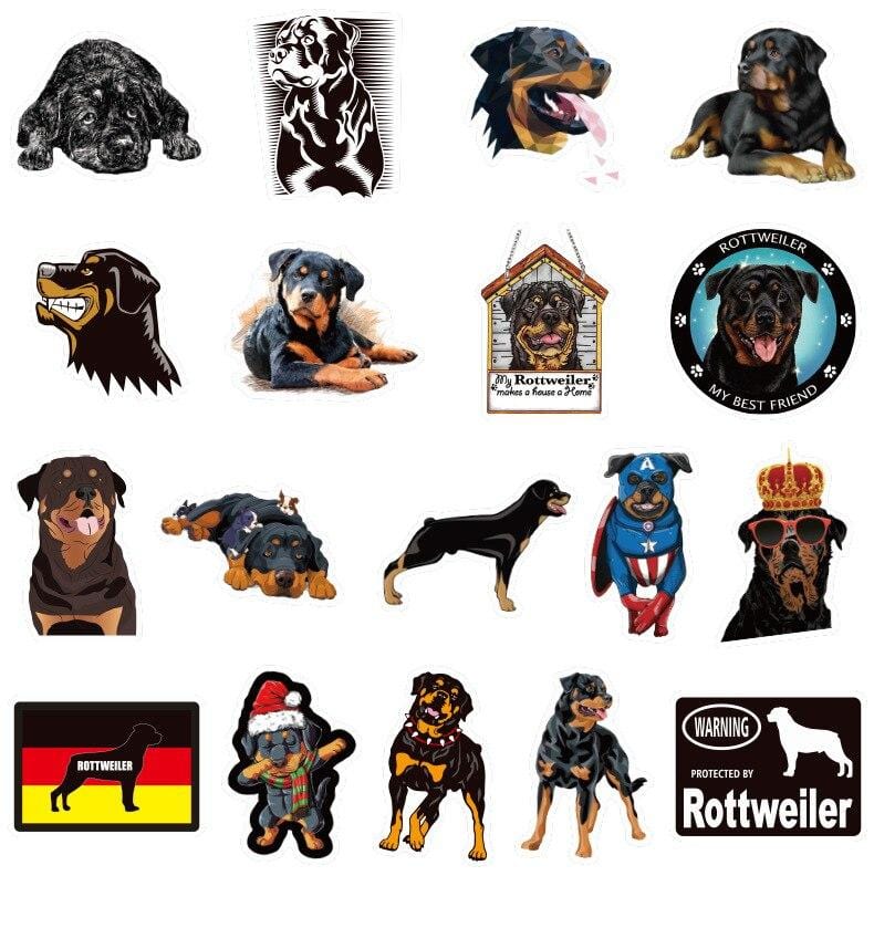 Stickers Rottweiler Stickers Mania