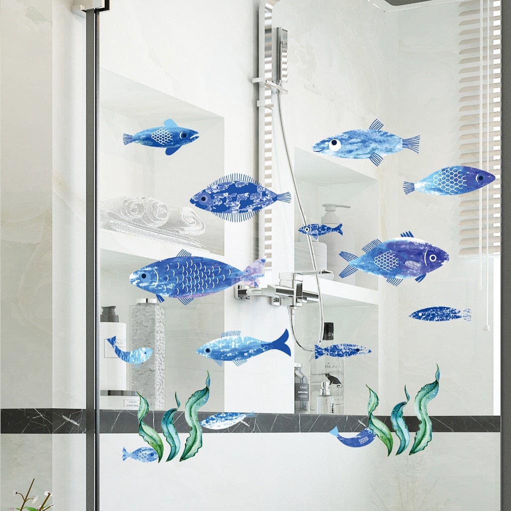 Stickers Salle de Bain Poisson Déco Stickers Mania