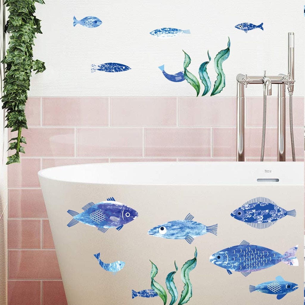 Stickers Salle de Bain Poisson Déco Stickers Mania