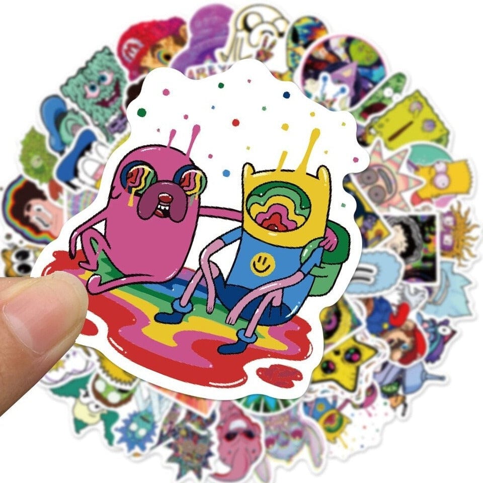 Stickers Skate<br> Cartoon Mix (50 pcs) Stickers Mania