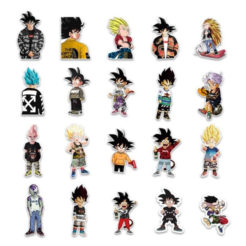 Stickers Skate<br> Dragon Ball (50 pcs)