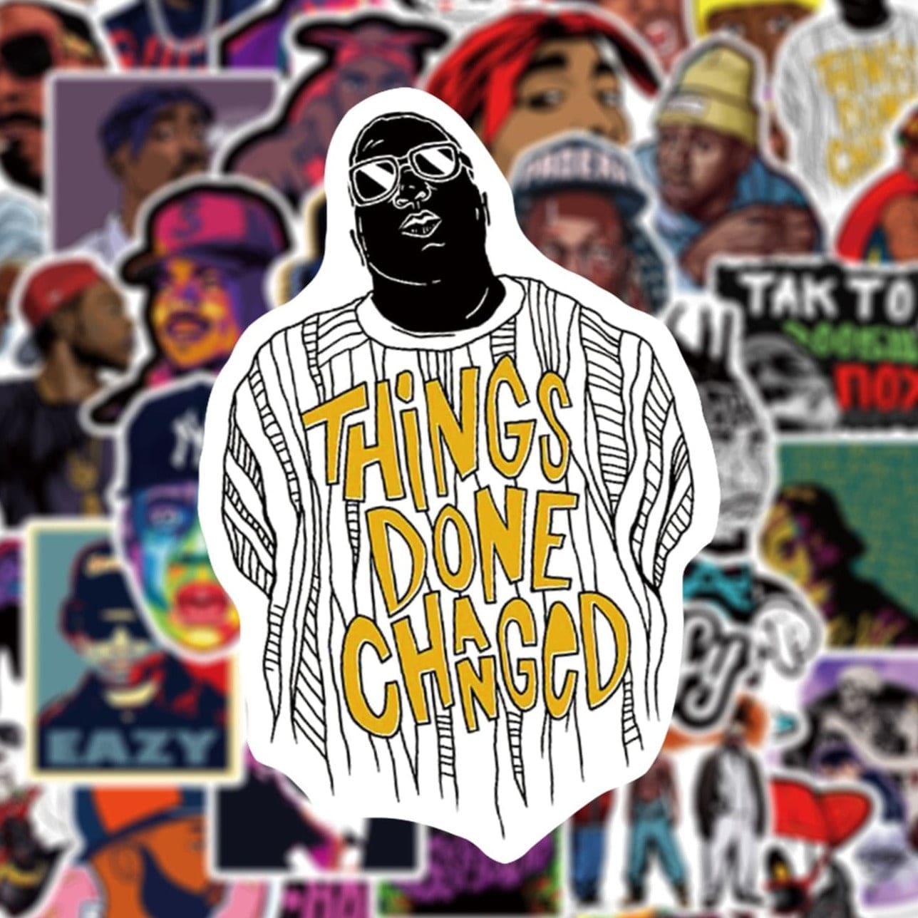 Stickers Skate<br> Hip Hop (50 pcs) Stickers Mania