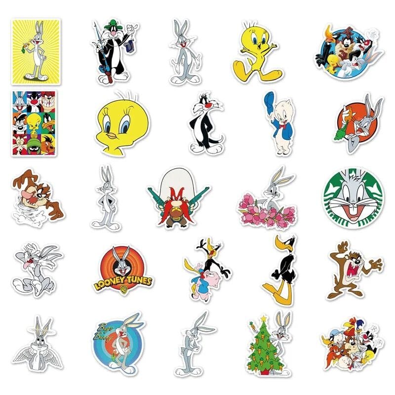 Stickers Skate<br> Looney Tunes (50 pcs) Stickers Mania