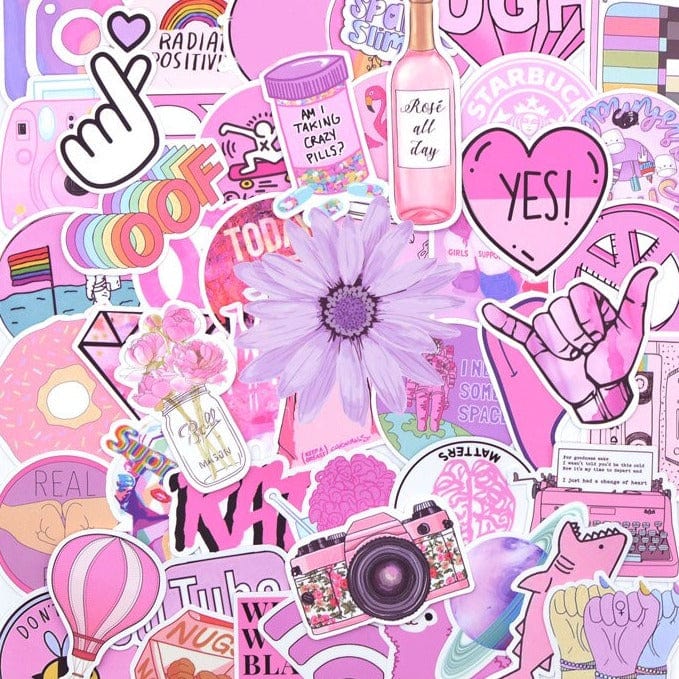 Stickers Skate<br> Rose (50 pcs) Stickers Mania