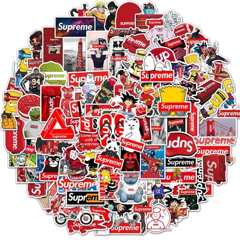 Stickers Skate<br> Supreme (100 pcs) Stickers Mania