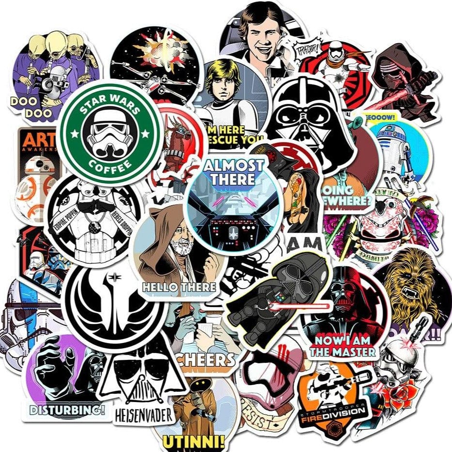 Stickers Skateboard<br> Star Wars (50pcs) Stickers Mania