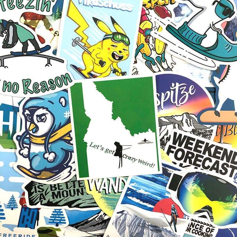 Stickers Ski | Pack de 35 Stickers Mania
