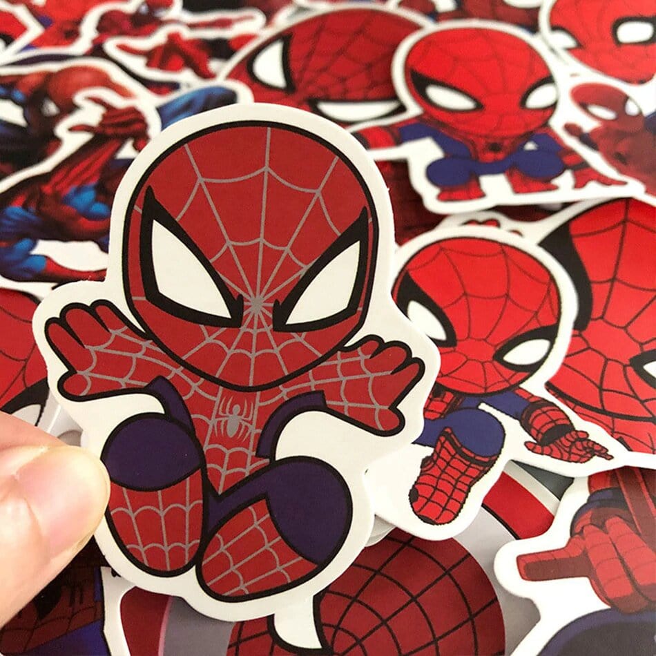 Stickers Spiderman <br> (Pack de 35) Stickers Mania
