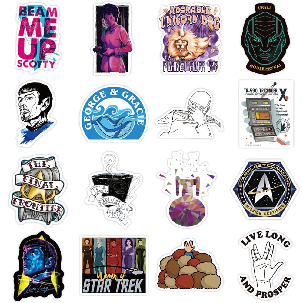 Stickers Star Trek <br> (Pack de 36) Stickers Mania
