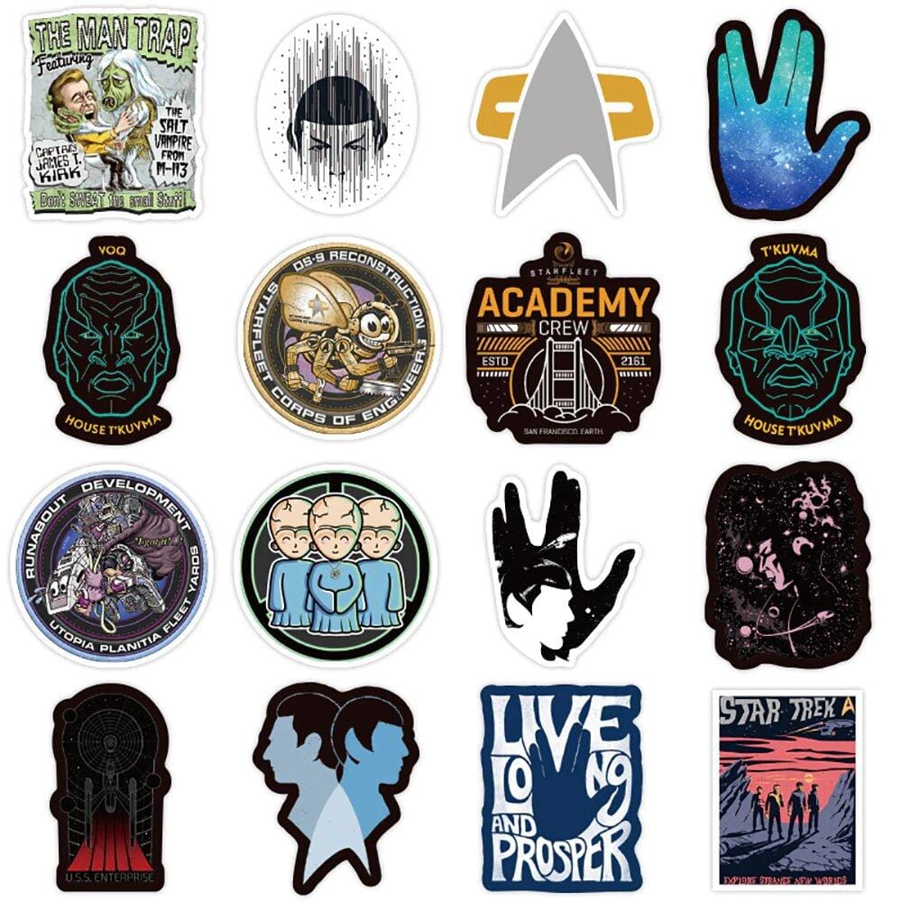 Stickers Star Trek <br> (Pack de 36) Stickers Mania