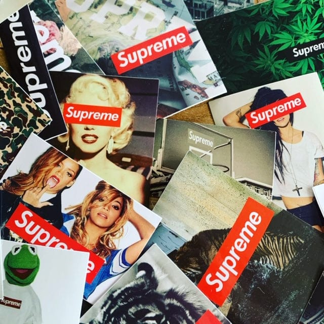 Stickers Supreme (Pack de 100) | Édition Limitée Stickers Mania