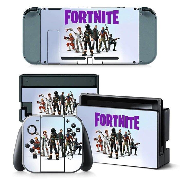 Stickers Switch Fortnite Blanc et Violet