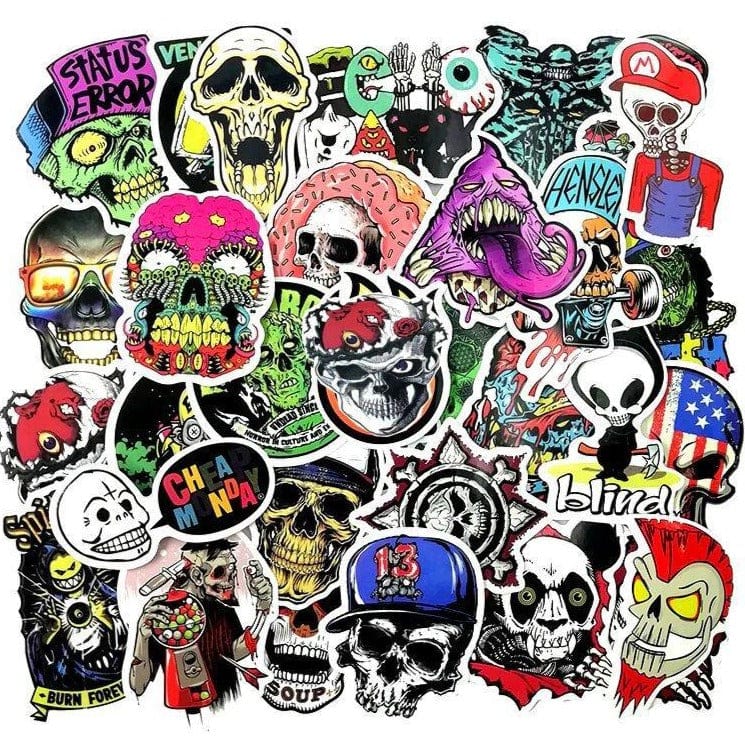 Stickers Tête de Mort Stickers Mania