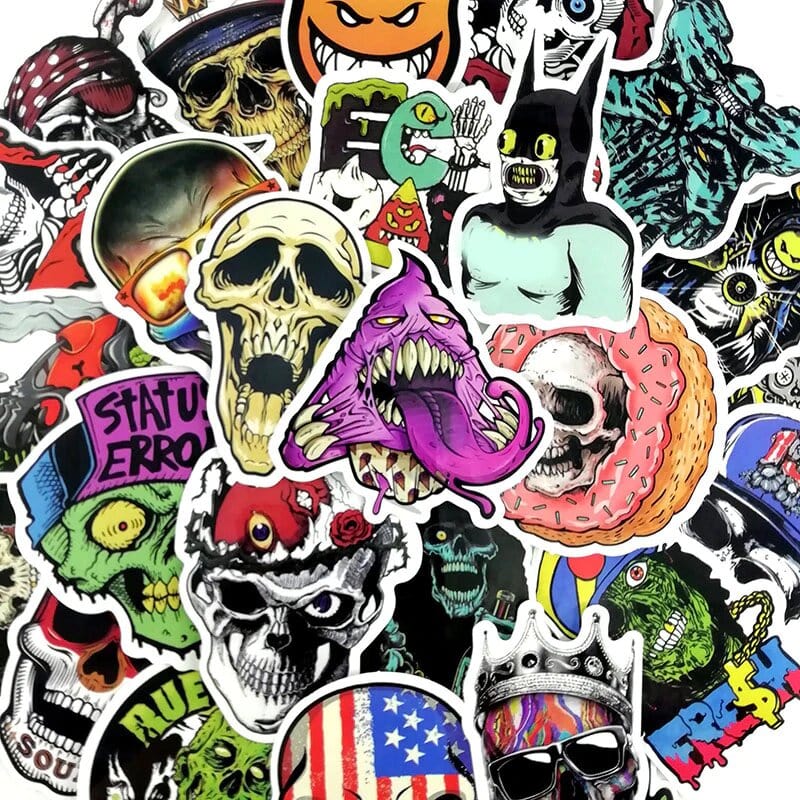 Stickers Tête de Mort Stickers Mania