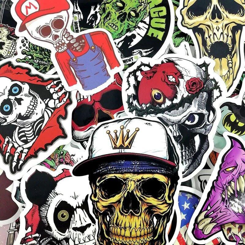 Stickers Tête de Mort Stickers Mania