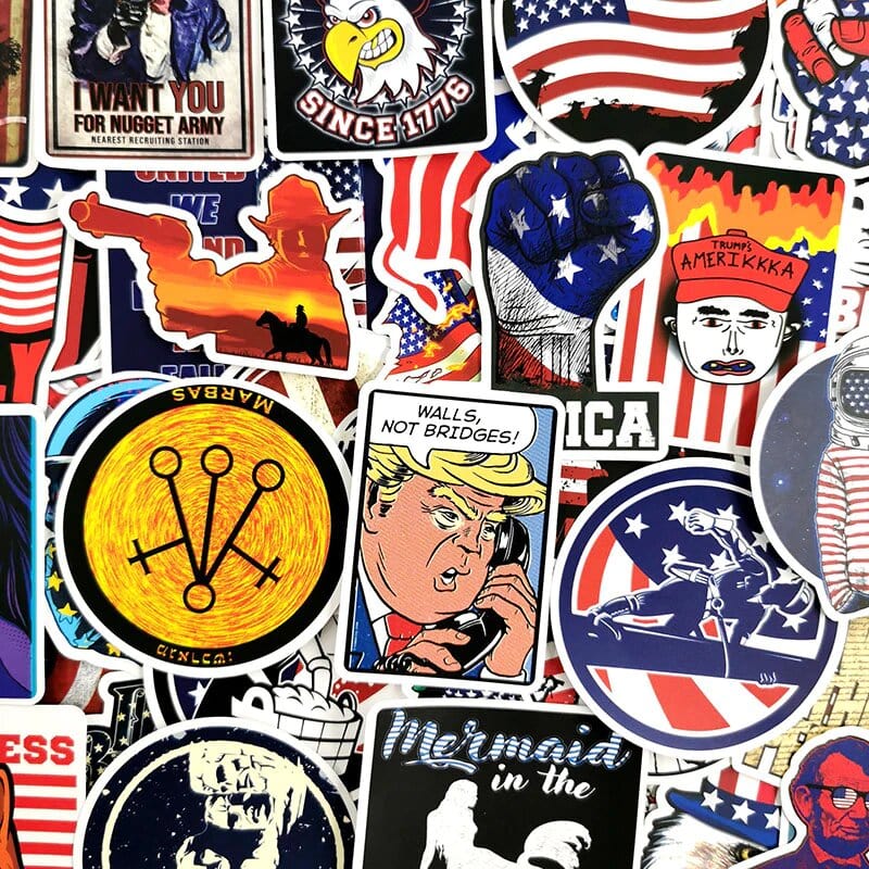 Stickers USA Stickers Mania