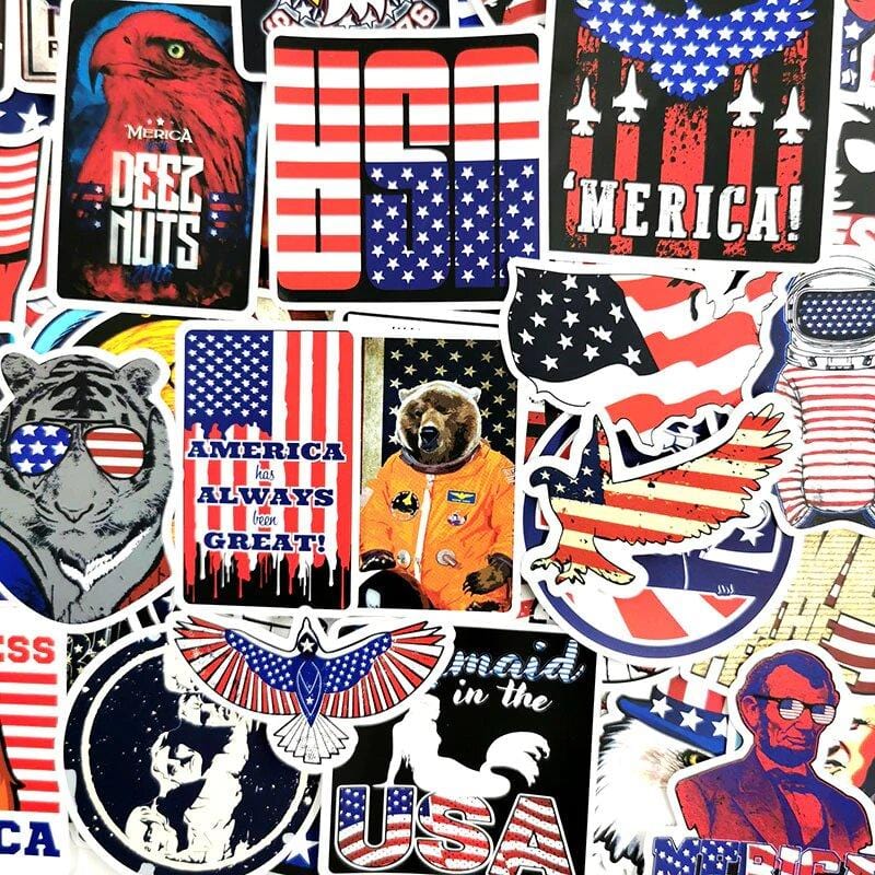 Stickers USA Stickers Mania