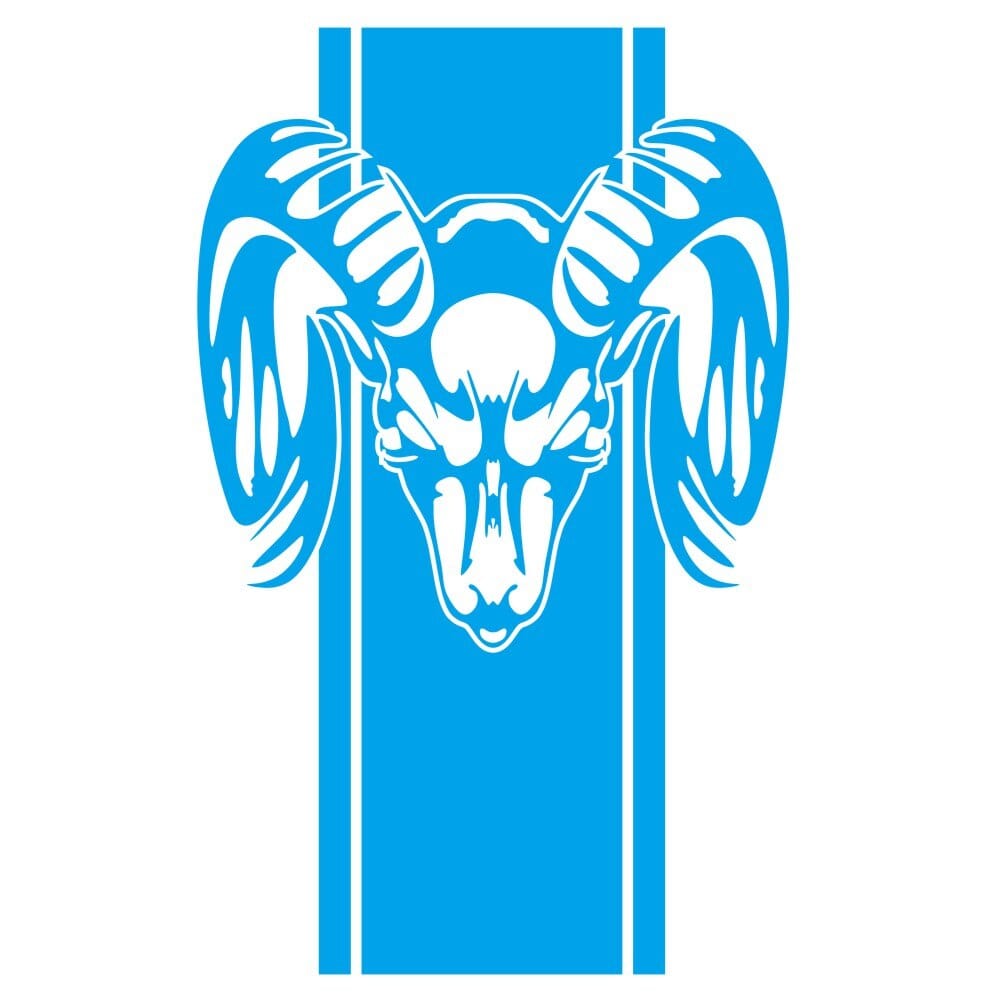 Stickers Van<br>Buffle Bleu Stickers Mania