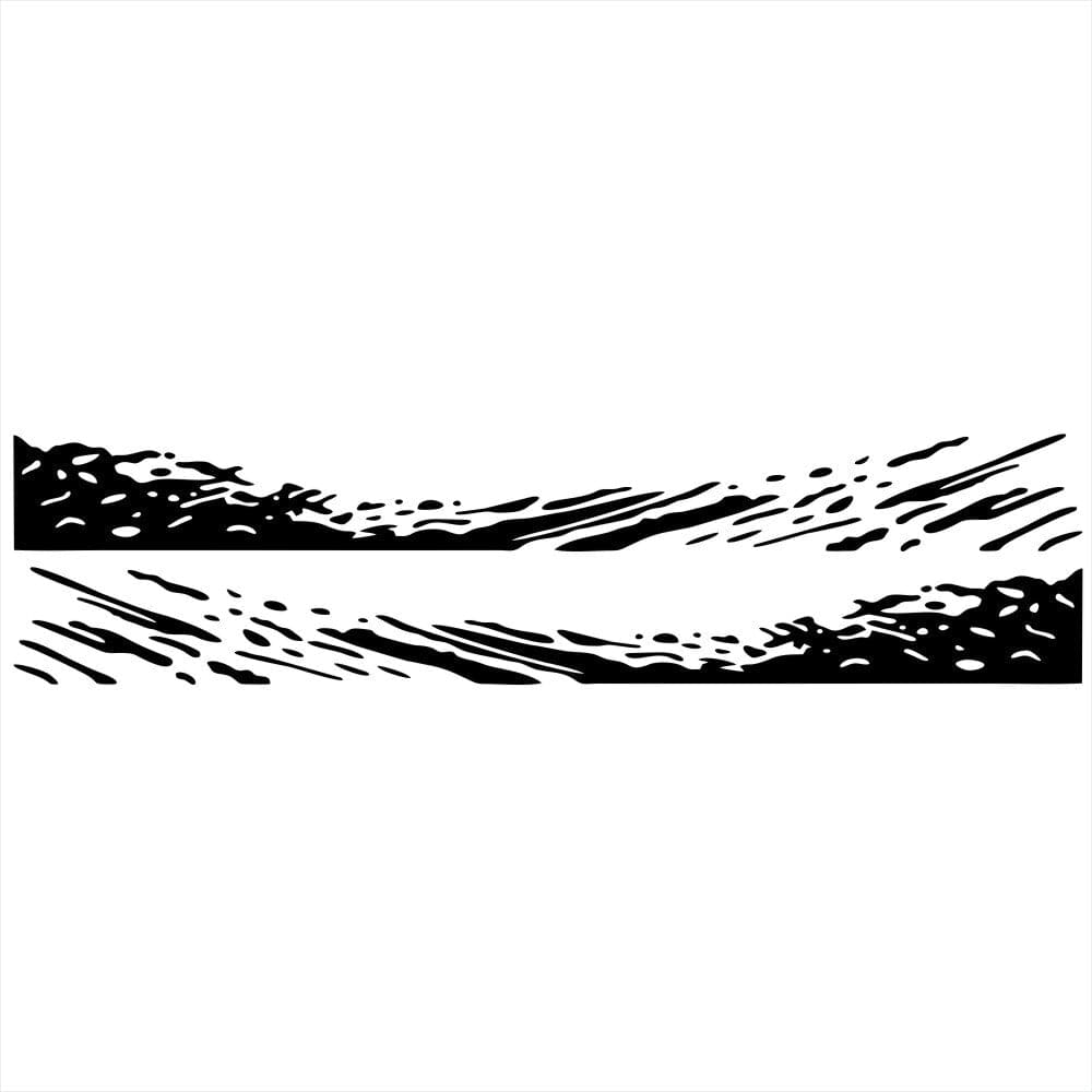 Stickers Van<br>Éclaboussures Noir Stickers Mania