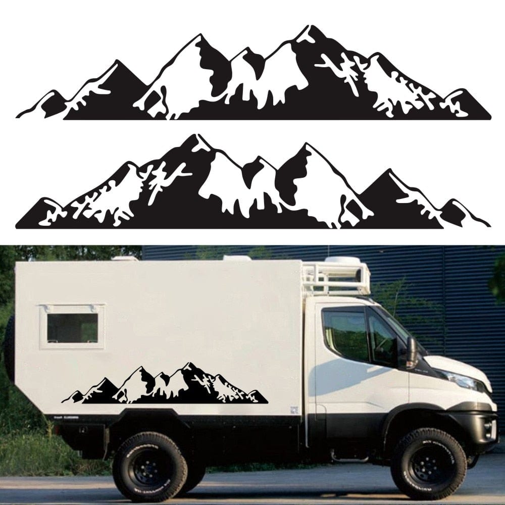 Stickers Van Latéral Montagnes Stickers Mania