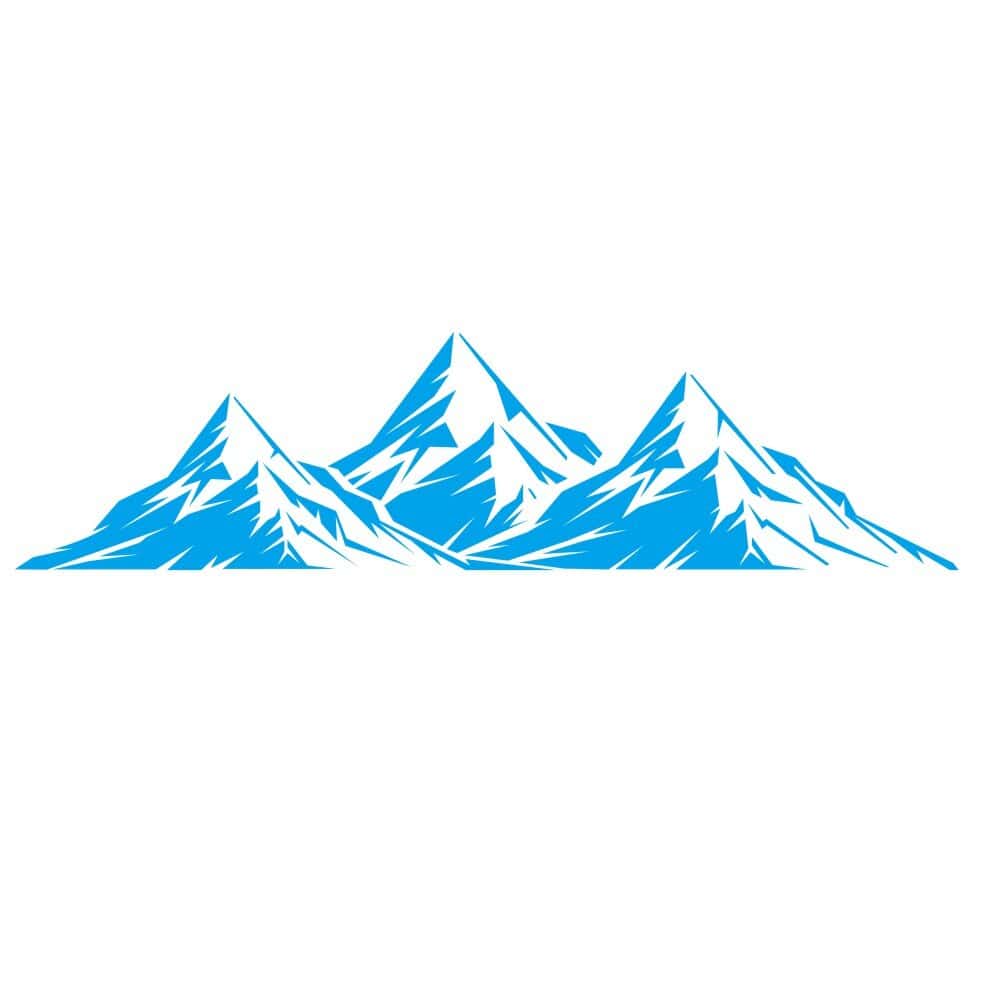 Stickers Van Montagnes Bleu Stickers Mania