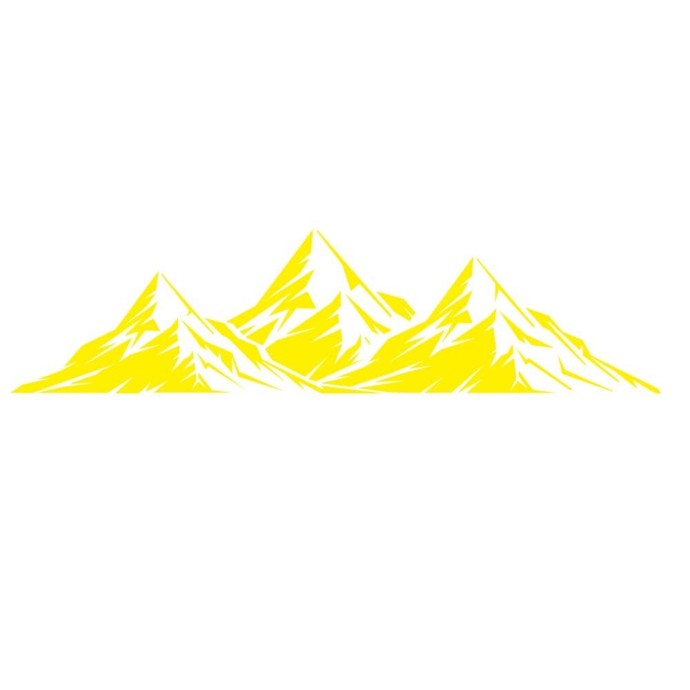 Stickers Van Montagnes Jaune Stickers Mania