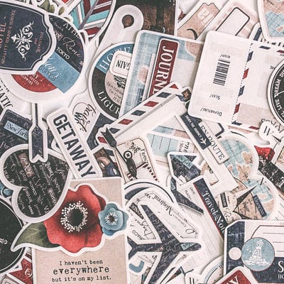 Stickers Vintage<br> Voyage (90 pcs) Stickers Mania