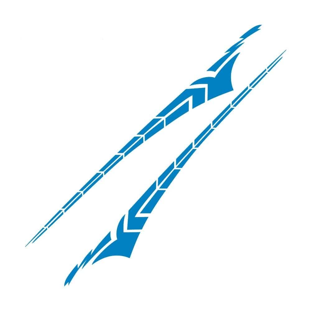 Stickers Voiture 340 x 40cm Bleu Stickers Mania