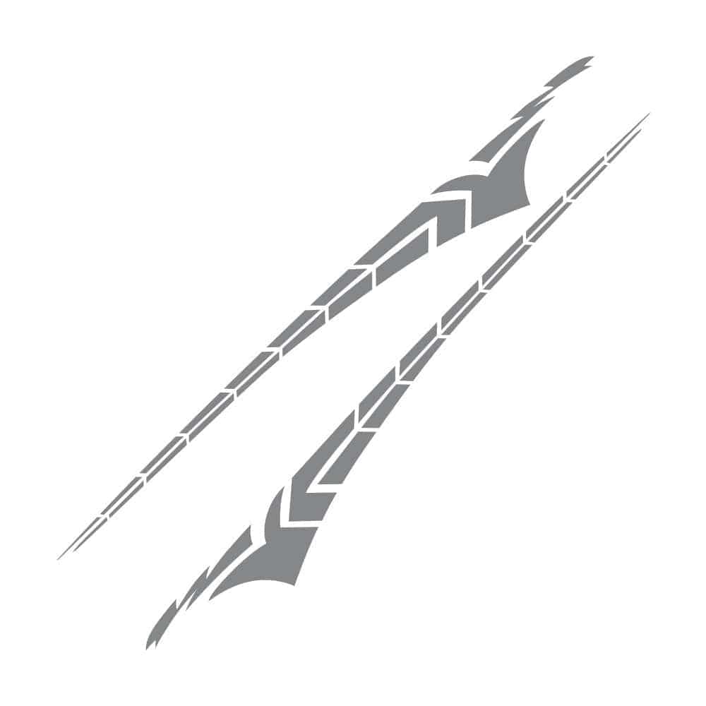 Stickers Voiture 340 x 40cm Gris Stickers Mania