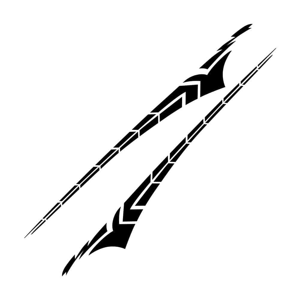 Stickers Voiture 340 x 40cm Noir Stickers Mania