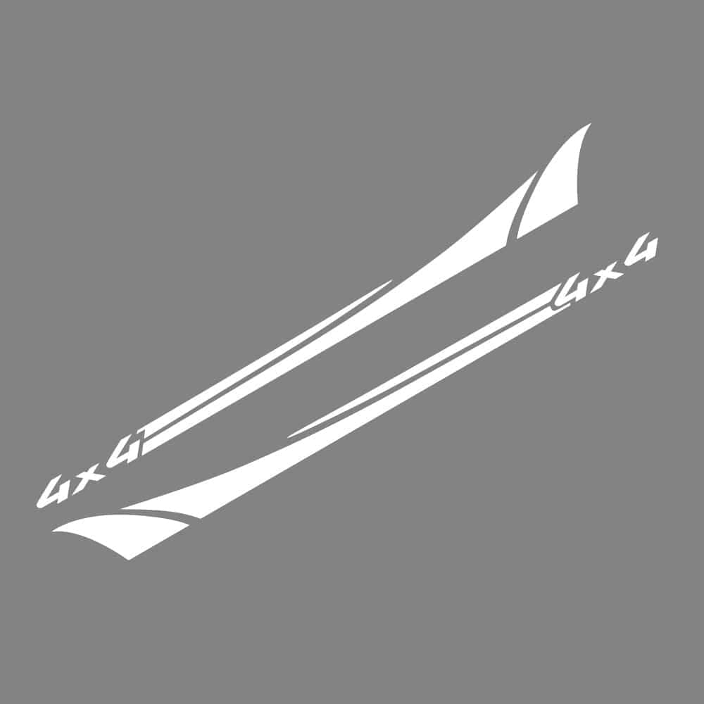 Stickers Voiture 4x4 Blanc Stickers Mania