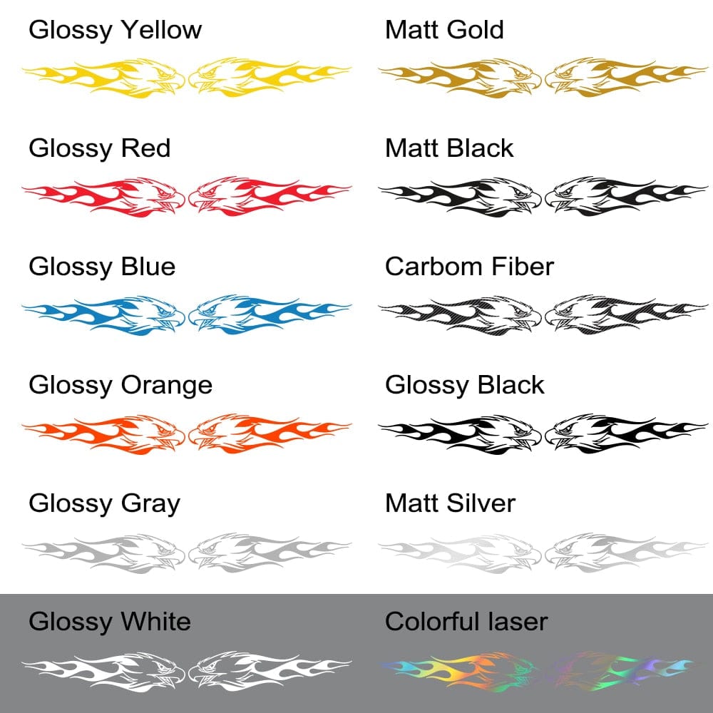 Stickers Voiture Aigle Enflammé Stickers Mania