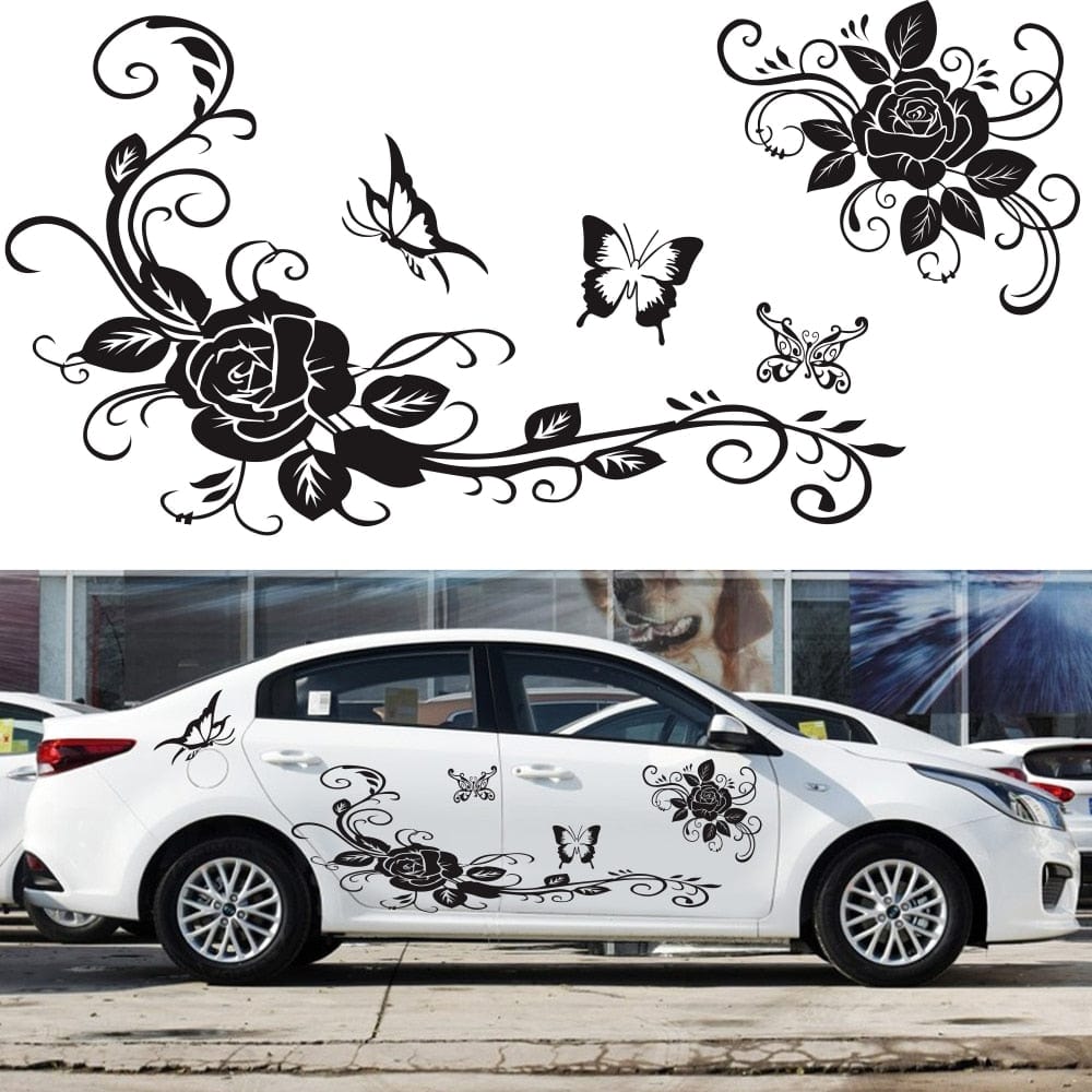 Stickers Voiture Fleurs Stickers Mania