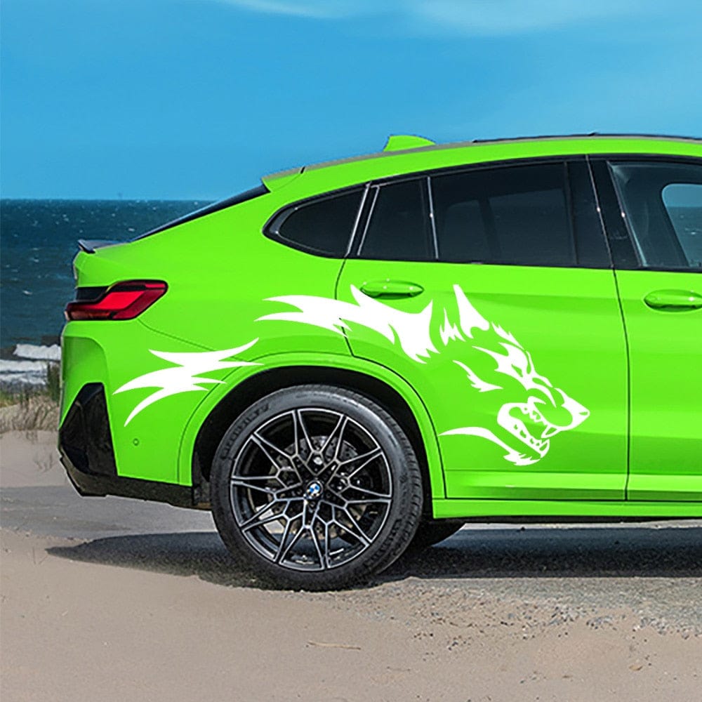 Stickers Voiture Loup Sauvage Stickers Mania