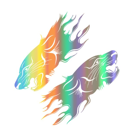 Stickers Voiture Panthère Multicolore Stickers Mania