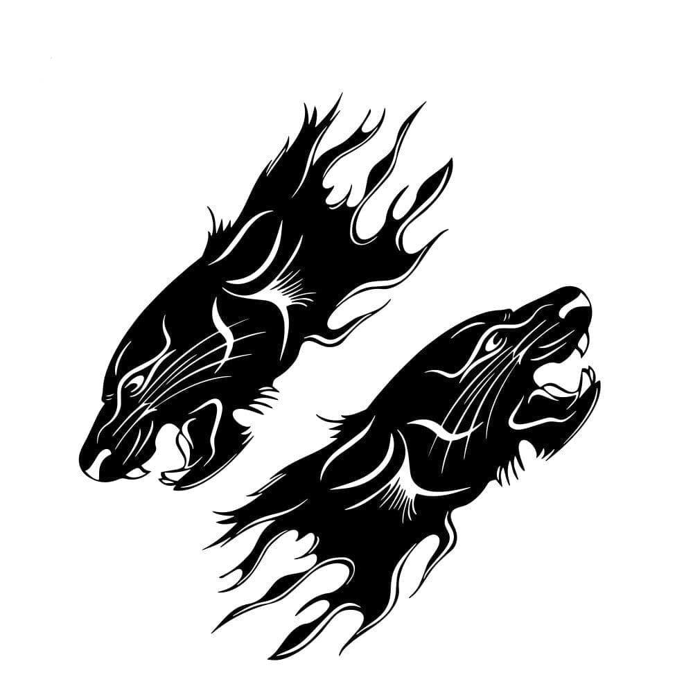 Stickers Voiture Panthère Noir Stickers Mania