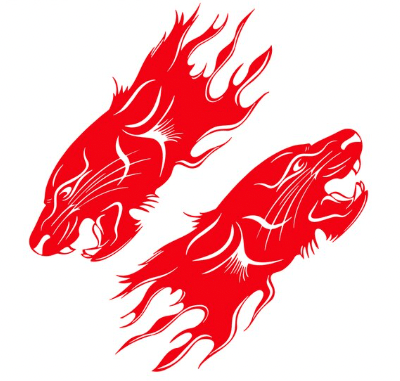 Stickers Voiture Panthère Rouge Stickers Mania