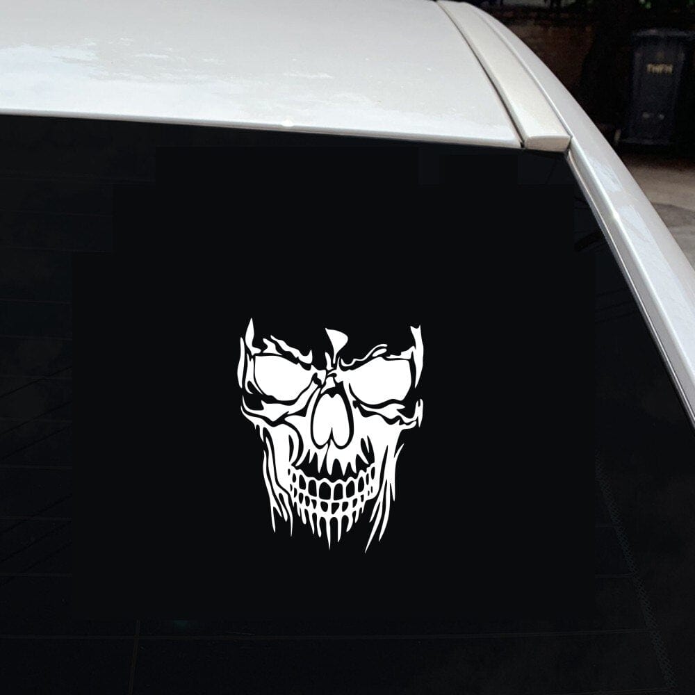 Stickers Voiture Tête de Mort Stickers Mania